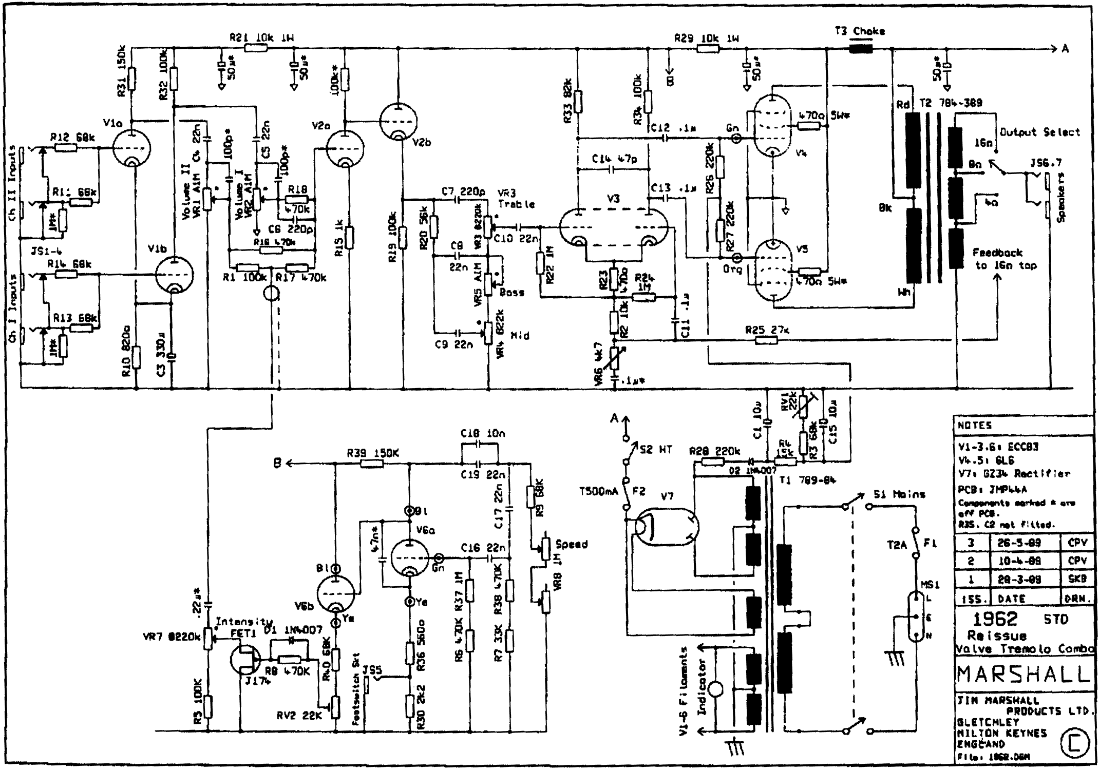 Image Result For Marshall 1974 Schematic